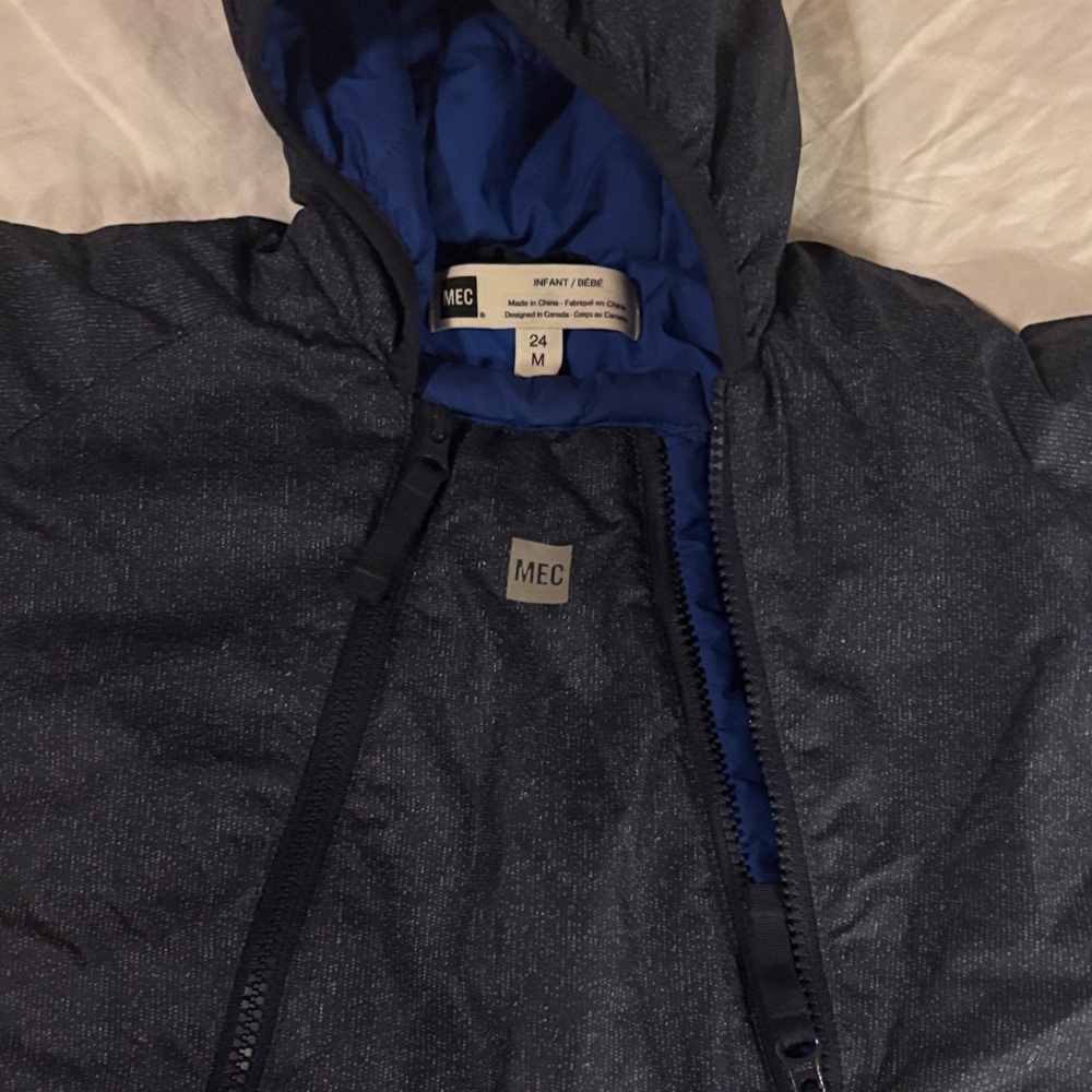 MEC toddler navy blue bunting snowsuit - Picture 2 of 3